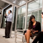 Professionals, Waiting at a Bus Stop, Arlington County